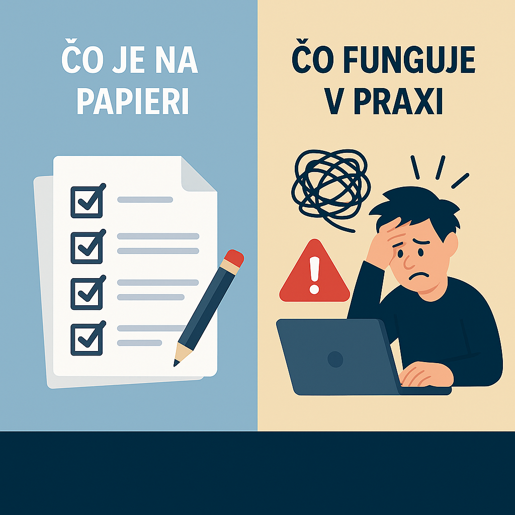 Bezpečnostné opatrenia často existujú len formálne. GAP analýza pomáha identifikovať rozdiel medzi tým, čo je zapísané v dokumentoch, a tým, čo naozaj funguje v každodennej prevádzke.